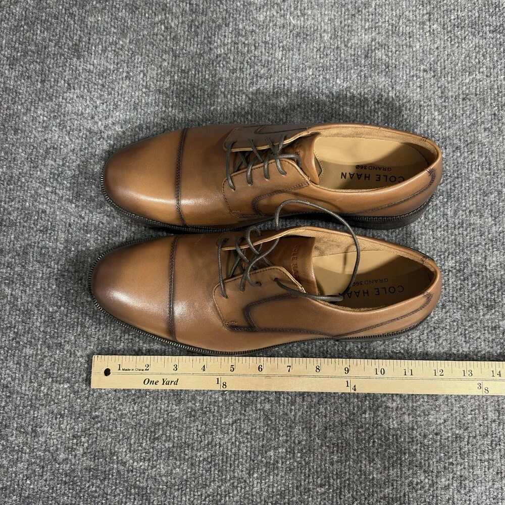 Cole Haan Shoes Mens Size 10 British Tan Bedford Cap Toe Oxford Grand 360 C40255
